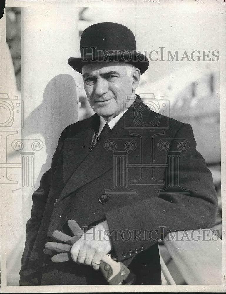 1933 Press Photo Ira Nelson Norris Chicago Illinois Author Europe Tour - Historic Images