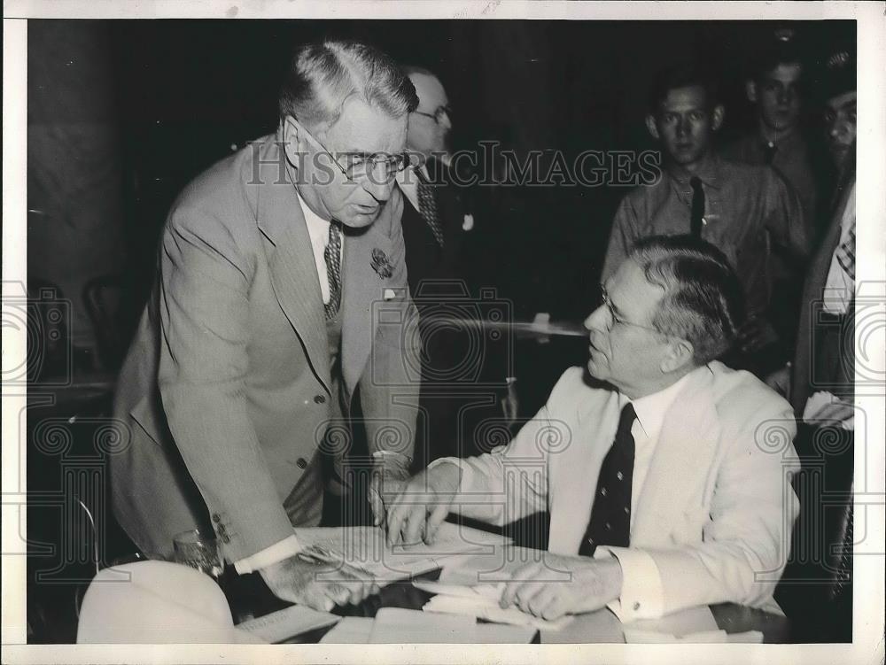 1935 Press Photo Ewing Mitchell Assistant Secretary Commerce Senator Copeland - Historic Images