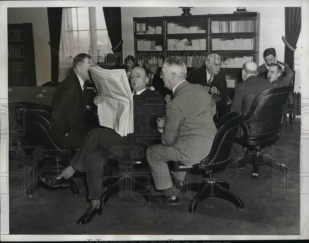 1934 Press Photo James Hughes, Richard Welch, William Connery Jr., R. Ramspeck - Historic Images