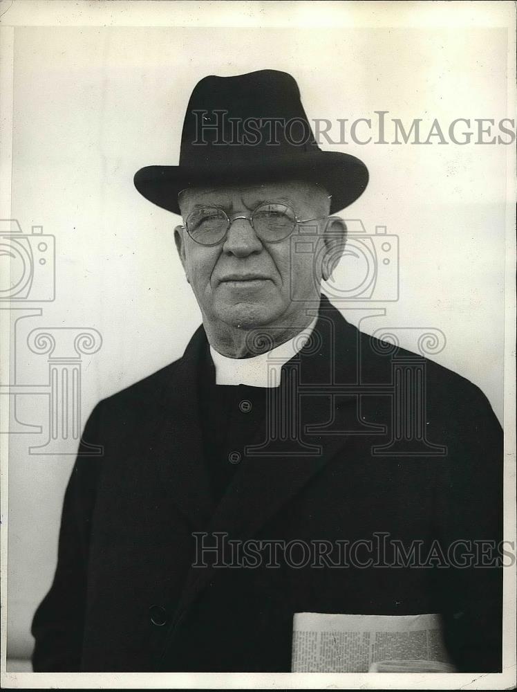 1931 Press Photo Rev S. Parkes Cadman Pastor Central Congregational Church - Historic Images