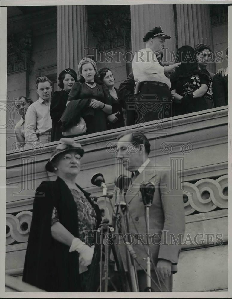 1940 Press Photo Sen. Claude Pepper Mrs. W. Walter Williams, Mrs. Olga - Historic Images