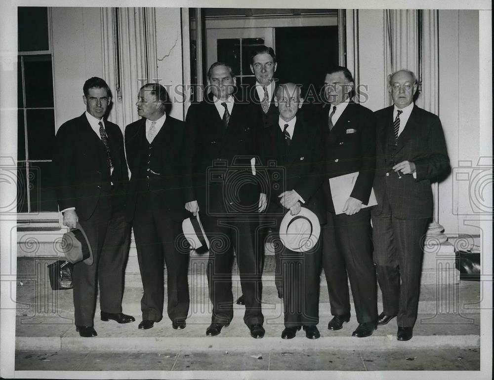 1933 Press Photo Governors Of Five States Meet At White House - Historic Images