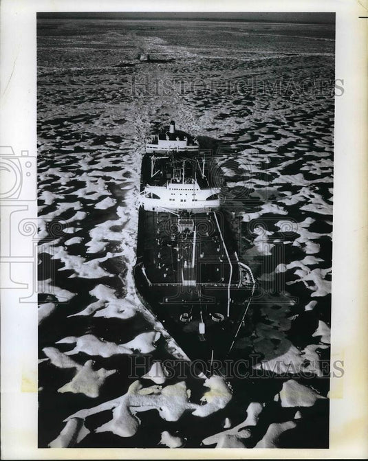 1970 Press Photo SS Manhattan, Ice-Breaking Tanker - Historic Images
