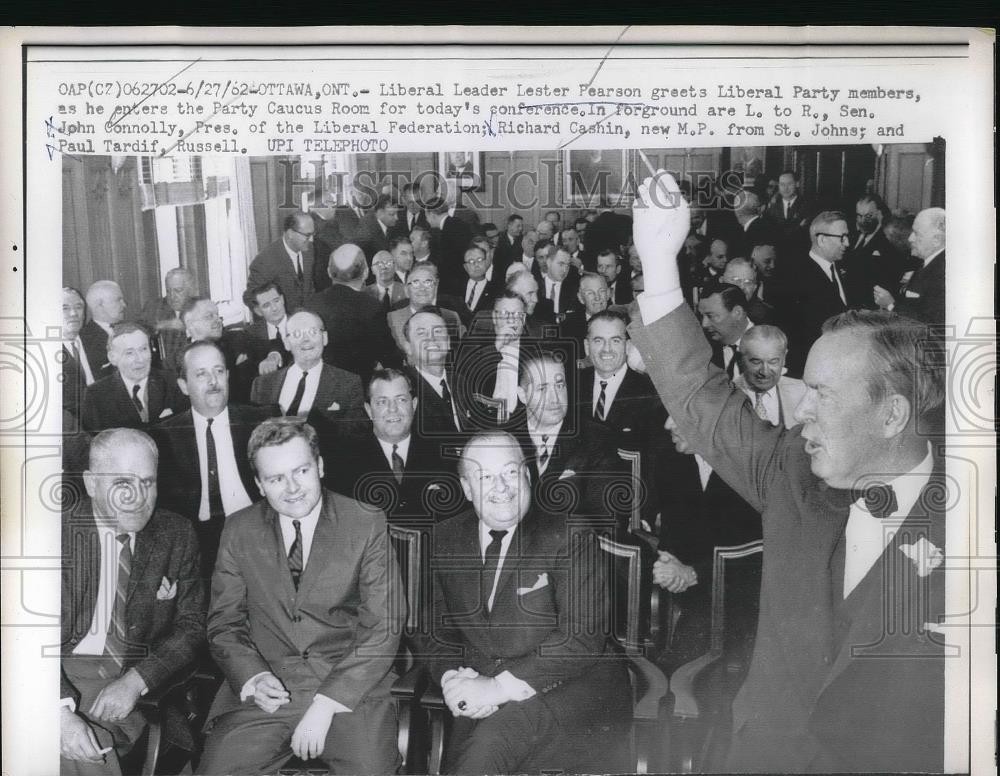 1962 Press Photo Liberal Leader Lester Pearson at the Liberal Federation - Historic Images