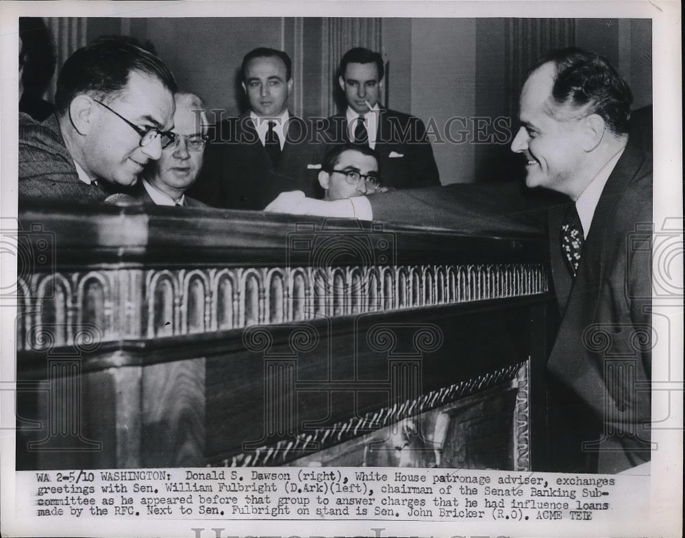 1951 Press Photo Donald S. Dawson, White House Patronage Adviser - neb23725 - Historic Images