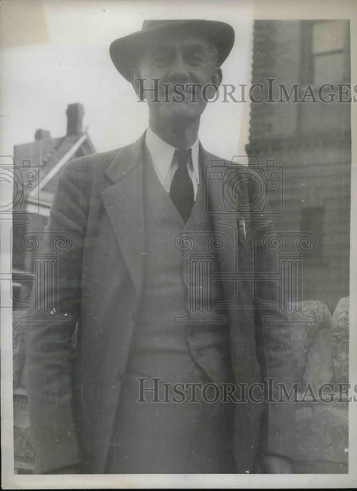 1936 Press Photo Issac Bush Insurance man attends re-trial - Historic Images