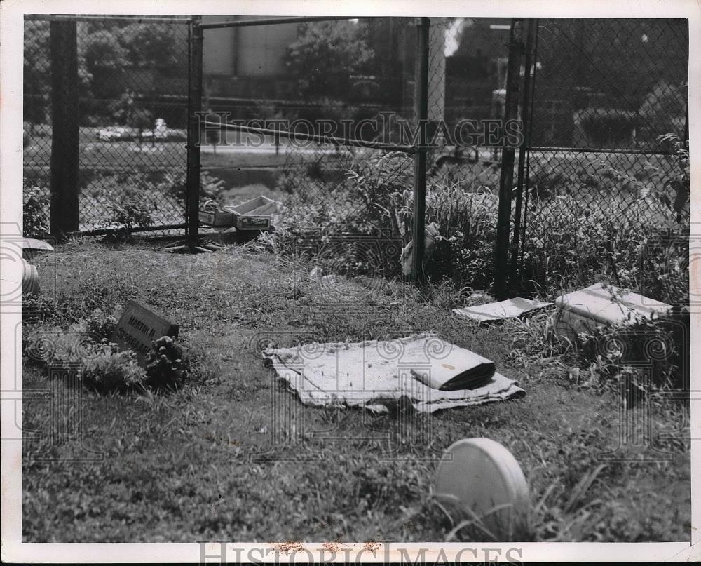 1957 Press Photo View of Lakeview Cemetery - neb18217 - Historic Images