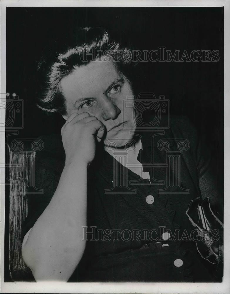 1947 Press Photo Mrs. Josephine Bradley at Joseph Bortnyak Trial - neb20497 - Historic Images