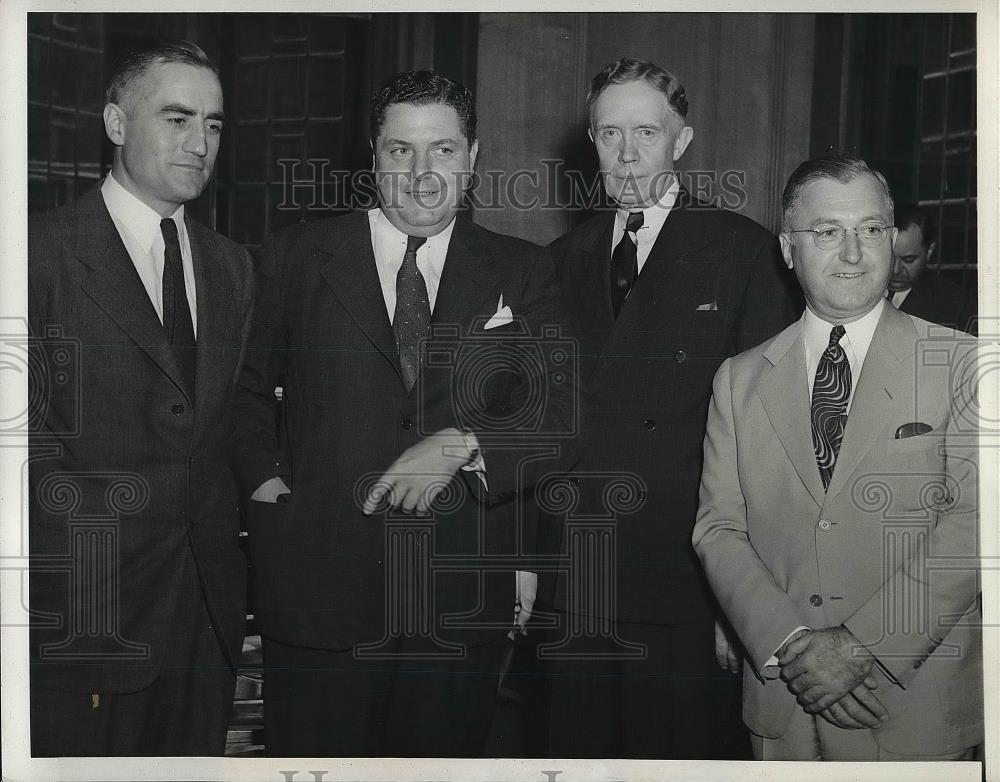 1941 Press Photo Wendell Wilson, Chester Davis Arthur Willard and Dr. Karl Meyer - Historic Images
