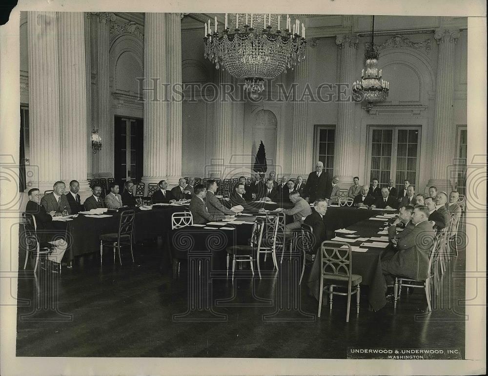 1925 Press Photo Former Sen. Frelinghuysem, Anti-Pollution Conference - Historic Images