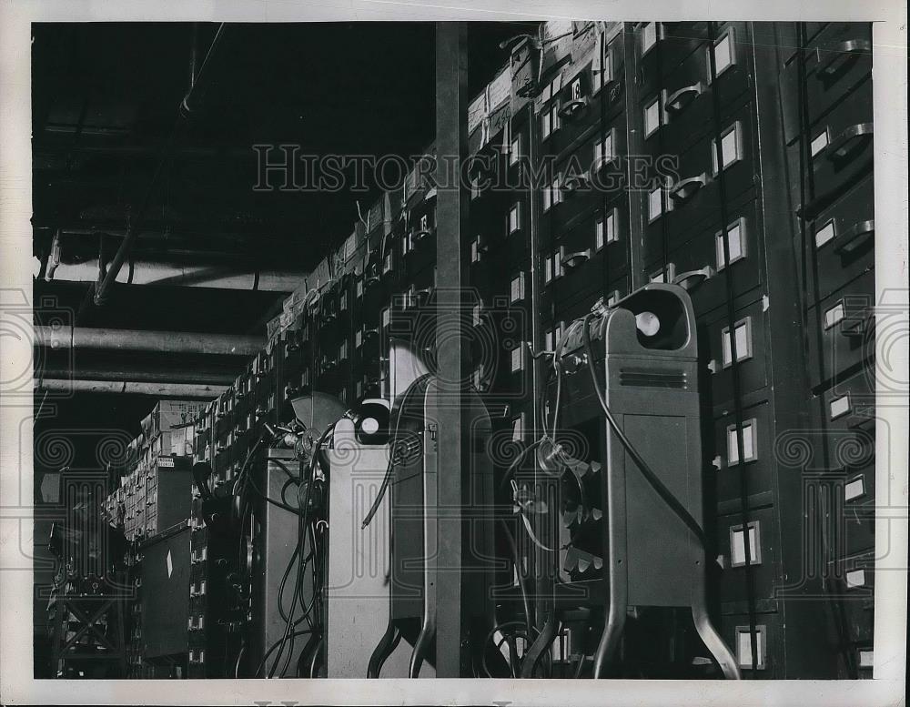 1948 Press Photo Draft files at Selective service Records Headquarters - Historic Images