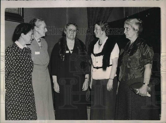 1939 Press Photo Mrs. Philip Kind, Emily G. Balch, Mrs. W. Hull, Mrs. H. Marsh - Historic Images