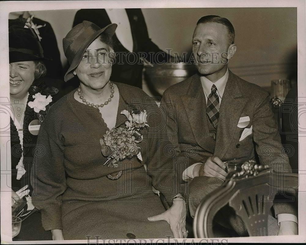 1936 Press Photo Mr & Mrs Ruth Bryan Owen Rohde US Minister to Denmark - Historic Images