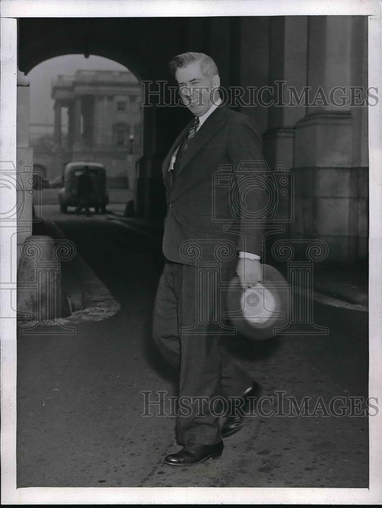 1945 Press Photo Vice President Henry Wallace Last Day In Office Washington DC - Historic Images