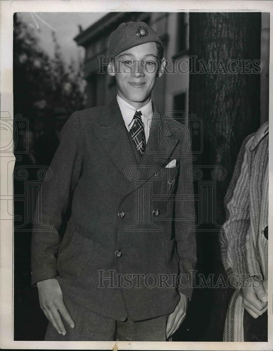 1937 Press Photo Albert Hamel 14 yr old boy that testify at the trial of - Historic Images
