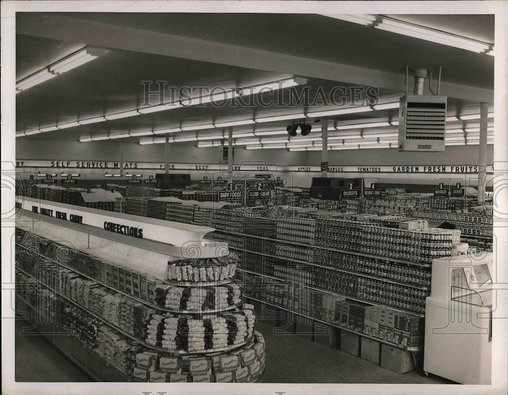 1950 Press Photo Pick N pay Shopping Marker - Historic Images