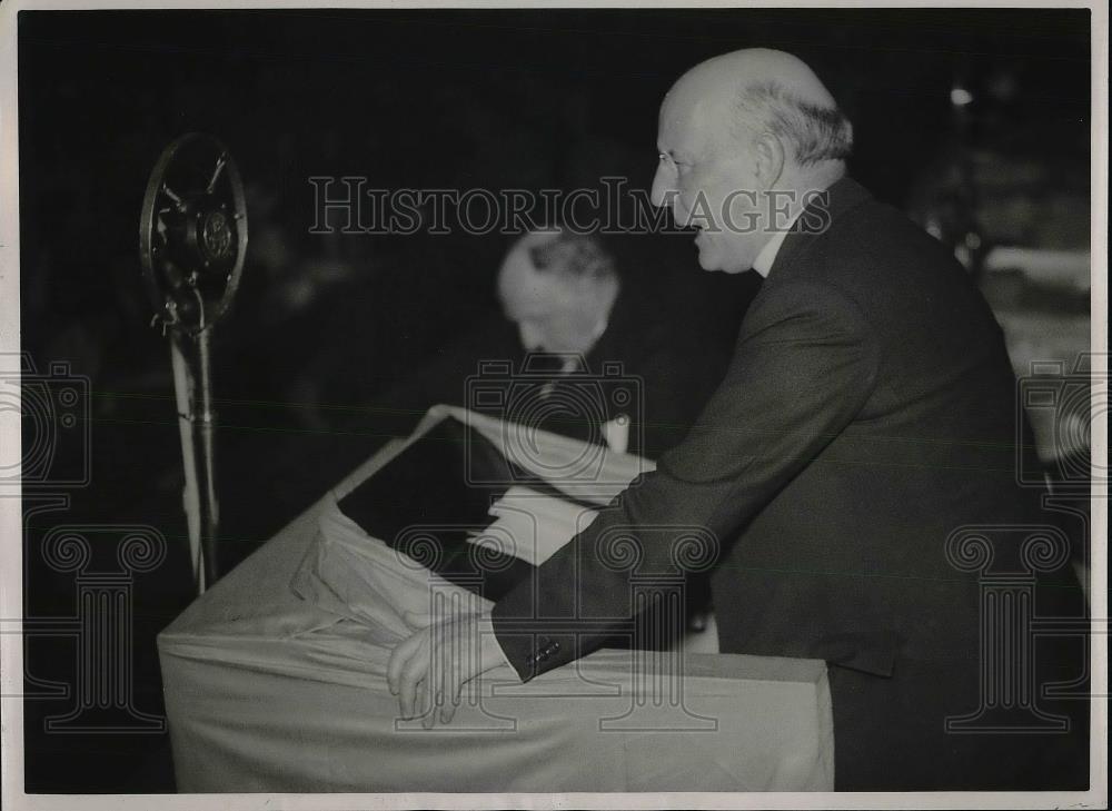 1938 Press Photo Rev Ashton Oldham, Bishop of Albany - Historic Images