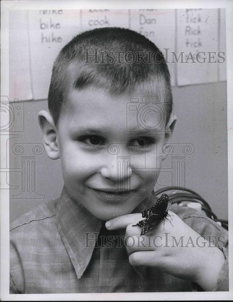 Press Photo John Shaef 6 Year old Russell School - Historic Images