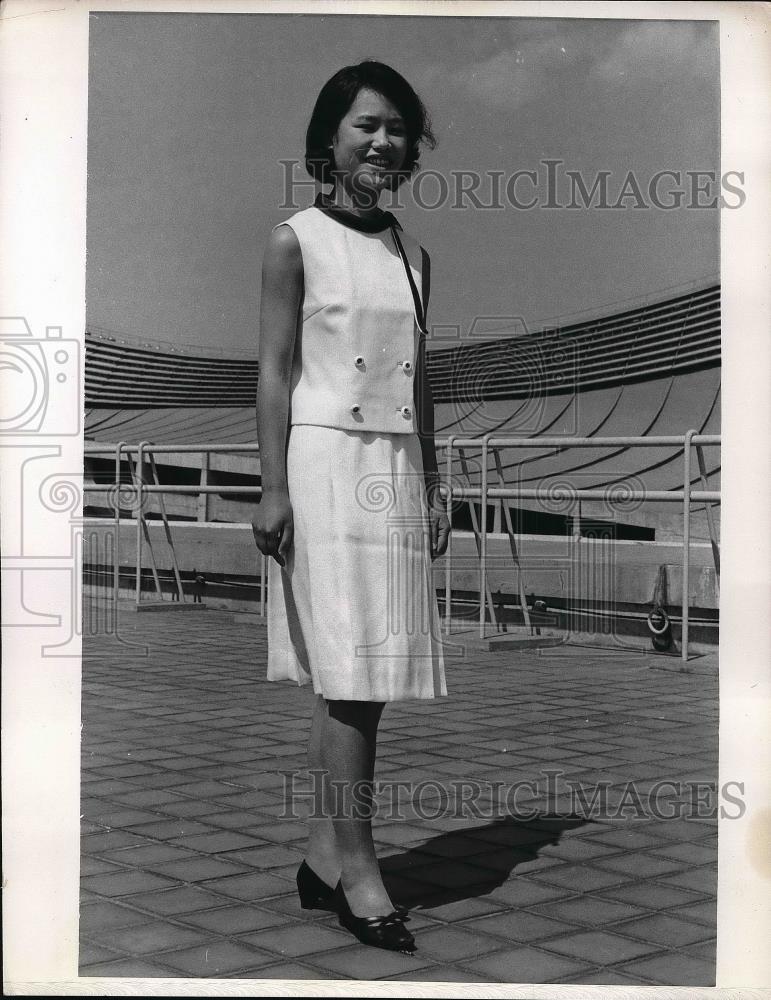 1967 Press Photo Kiyoko Sugimora at World University Athletic Meet - Historic Images