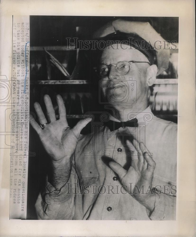 1948 Press Photo Postman Jefferson Banke - Historic Images