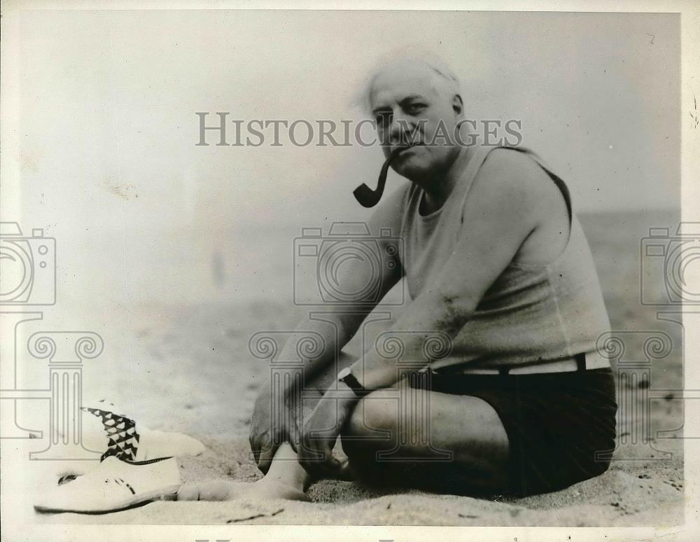 1927 Press Photo A Mitchell Palmer Former Alien Property Custodian in Miami Beac - Historic Images