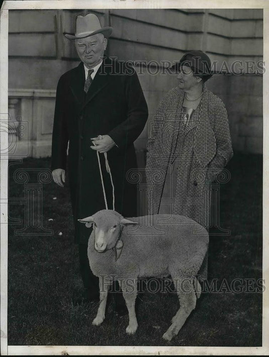 1935 Press Photo Former Vice President & Mrs John Nance Garner - Historic Images