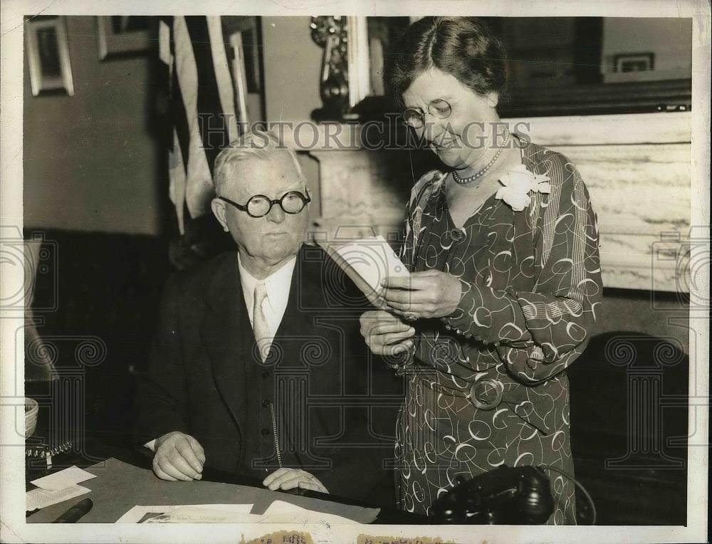 1934 Press Photo John Nance Garner, Democrat Candidate for VP - Historic Images