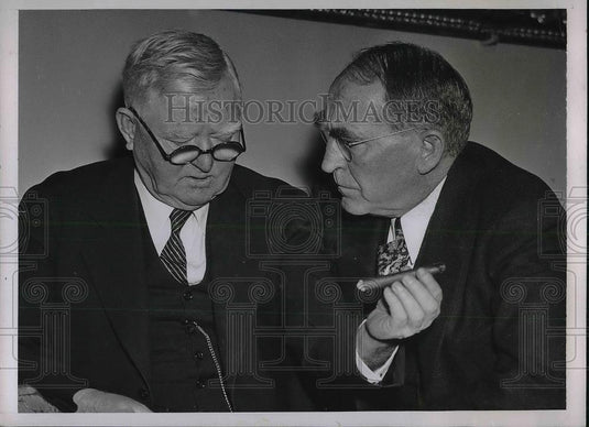 1937 Press Photo Speaker of the House William Bankhead and VP John Garner - Historic Images