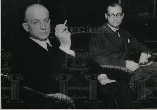 1940 Press Photo U.S. Under-Secretary State Sumner Welles, Mr. Kehnan in Berlin - Historic Images