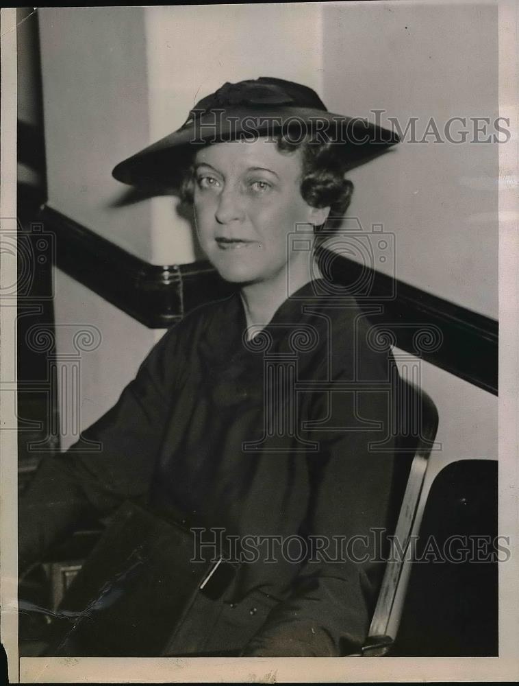 1936 Press Photo Pauline Rogers, widow of Col. Henry Huddleston Rogers - Historic Images