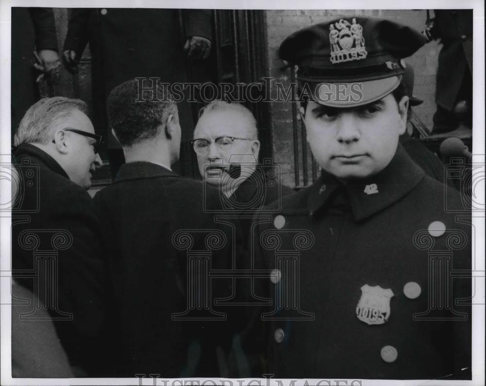 1968 Press Photo John DeLury President of the Danitationmens Union - Historic Images