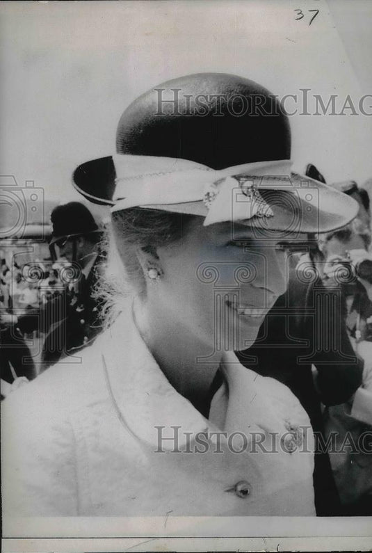 1970 Press Photo Britan's Princess Margaret at race track - Historic Images