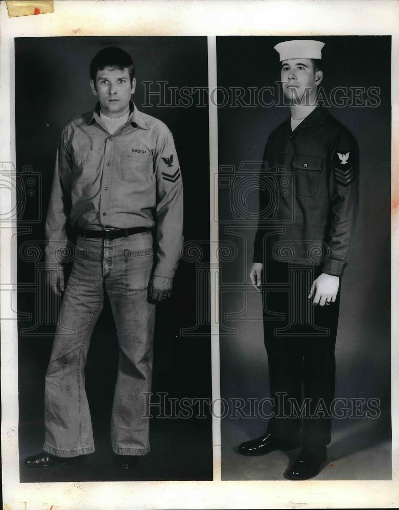 1971 Press Photo Traditional Working Uniform of Navy, new improved uniform - Historic Images