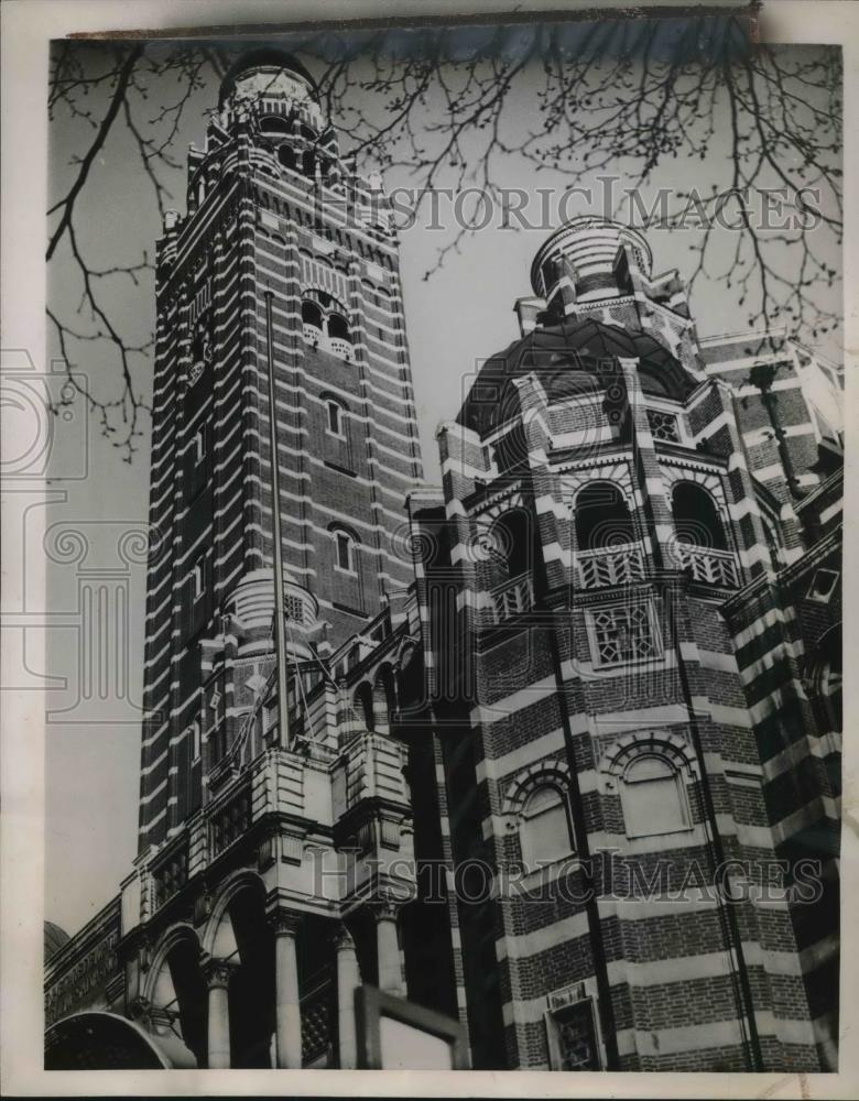 1941 Press Photo Westminster Cathedral Londons Roman Catholic Church - Historic Images