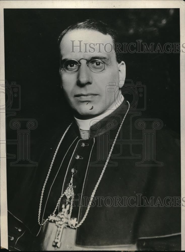 1926 Press Photo Cardinal Bonaventura Gerrotti, Papal Muncio in Paris - Historic Images