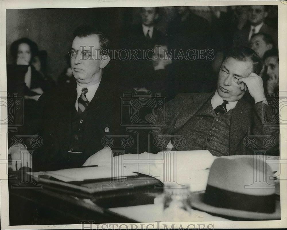 1936 Press Photo Edward G. Woods W. Vaughn Tanner - Historic Images