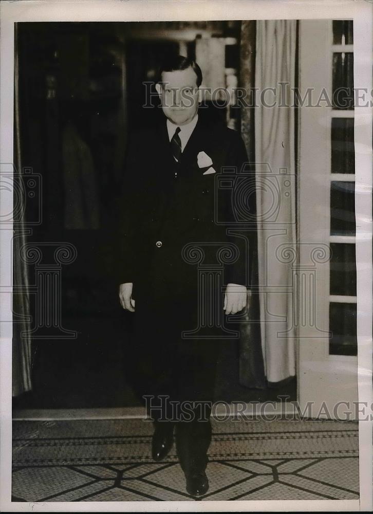 1936 Press Photo Dr Edward R Weidlein President of American Chemical Society - Historic Images