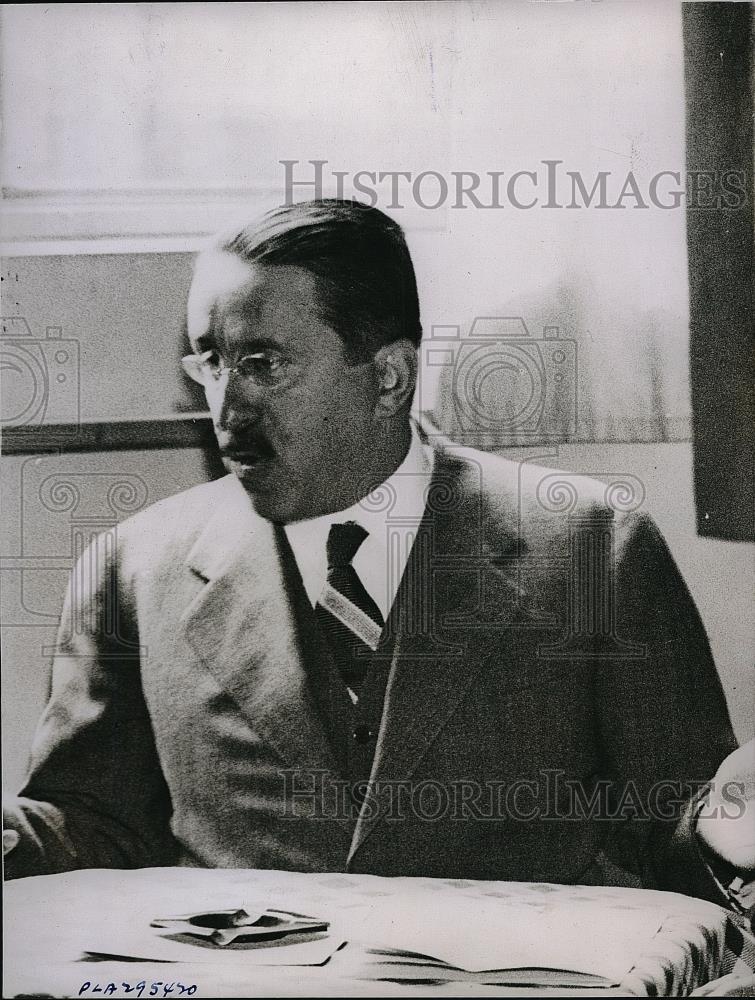 1935 Press Photo James Thrasher, NEA Writer - Historic Images