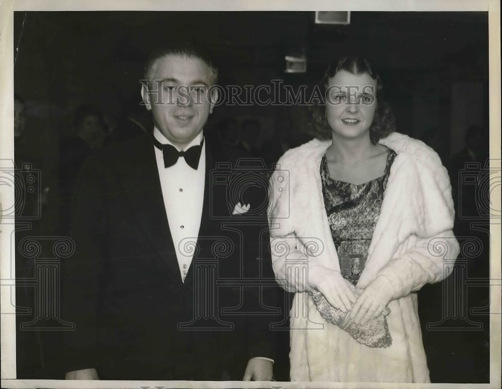 1935 Press Photo Jack Robbins and Marion Talley Rigoletto Opera - Historic Images