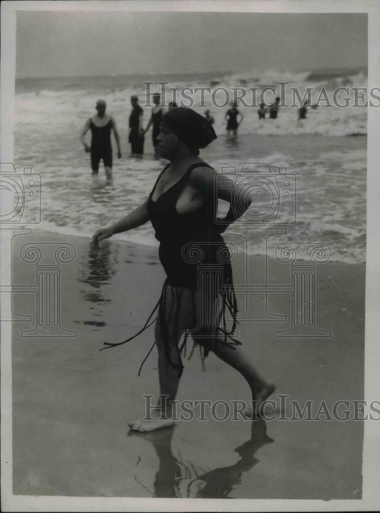 1923 Press Photo Beach in Norderney, Germany - Historic Images