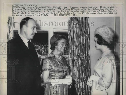 1961 Press Photo Princess Alexander of Kent in Manchester England - Historic Images