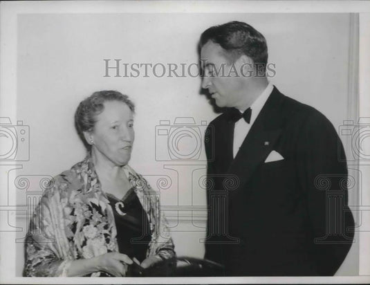 1938 Press Photo New York Congressmen Caroline O'Day and Mathew Merritt at the - Historic Images