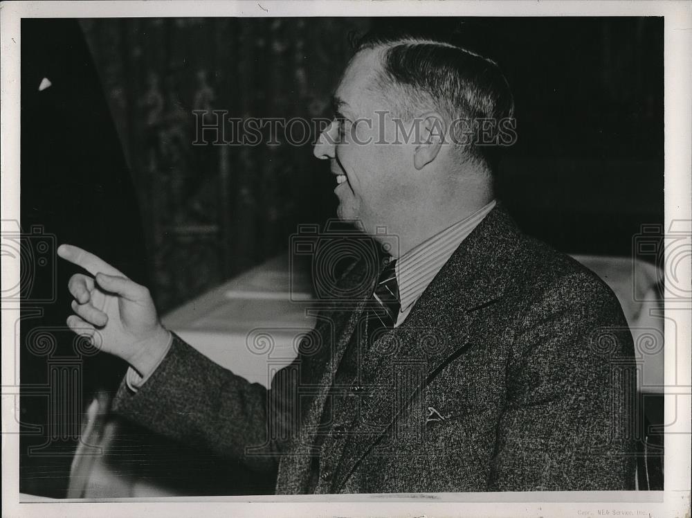 1938 Press Photo Oscar Vitt manager of the Cleveland Indians and Third baseman. - Historic Images
