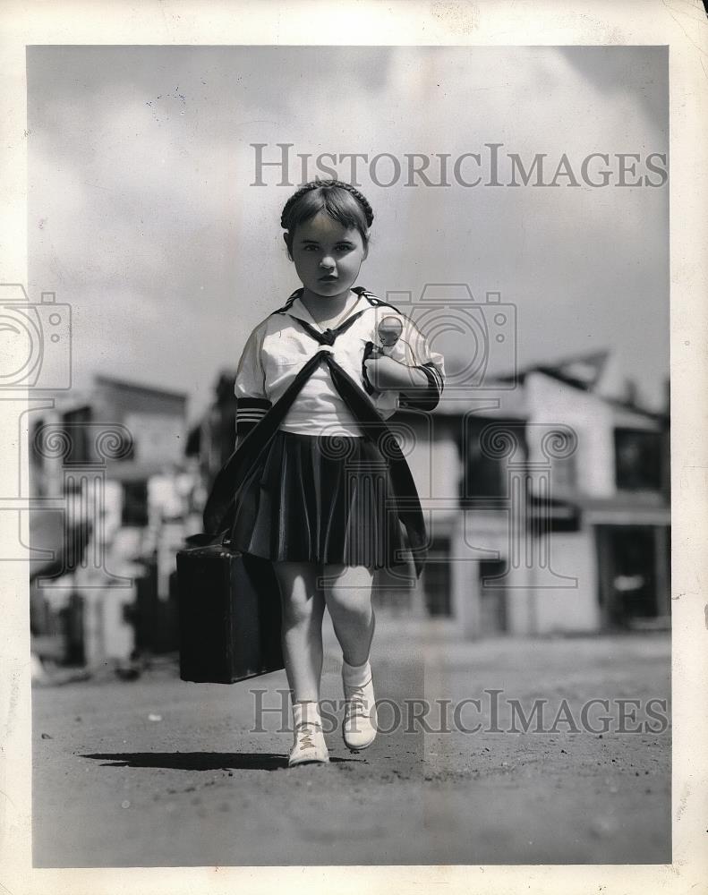 1935 Press Photo Caroil Ann Beery, daughter of Wallace Beery - Historic Images