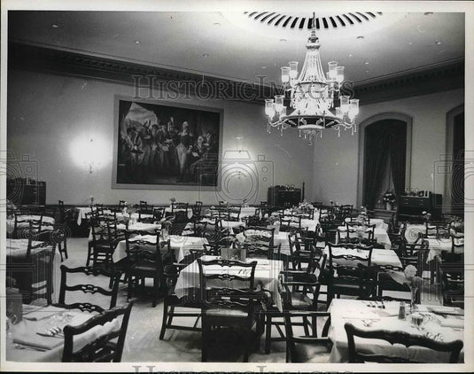 1962 Press Photo Spacious Dining Room for House of Representative - Historic Images