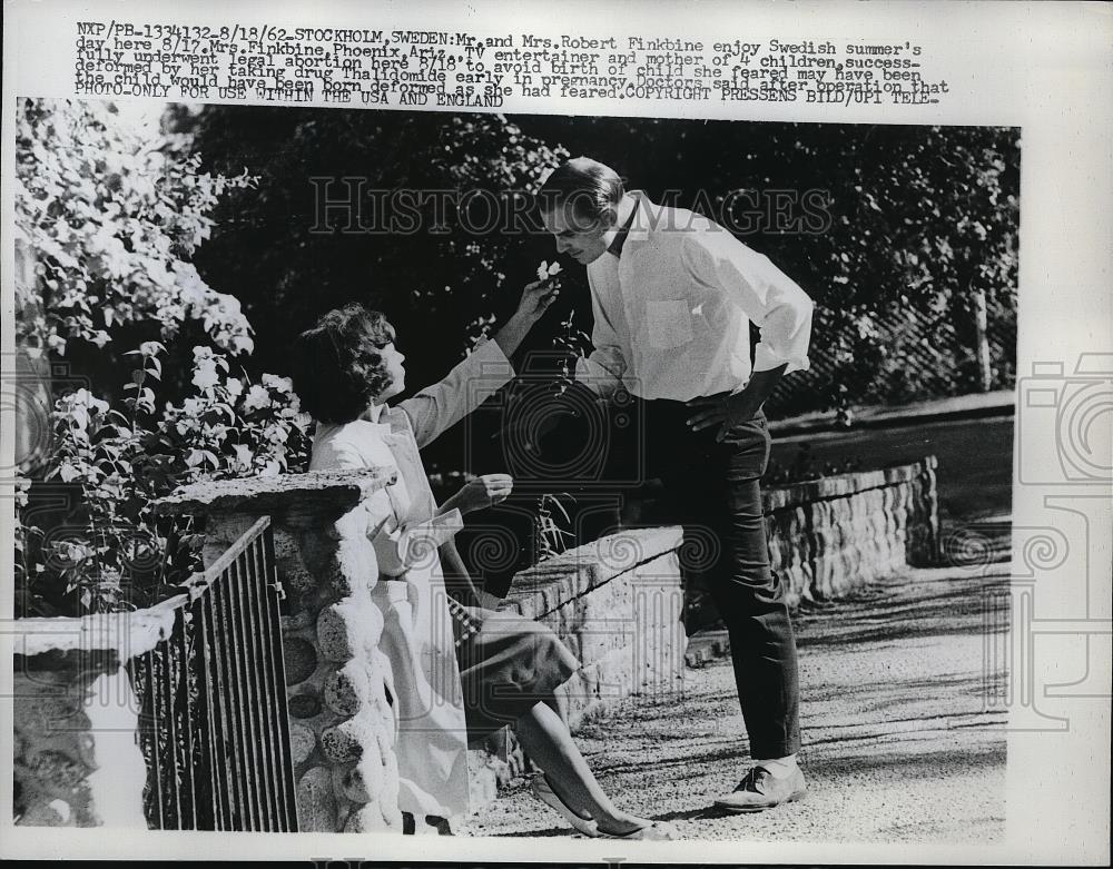 1962 Press Photo Mr &amp; Mrs Robert Finkbine successfully underwent legal abortion - Historic Images