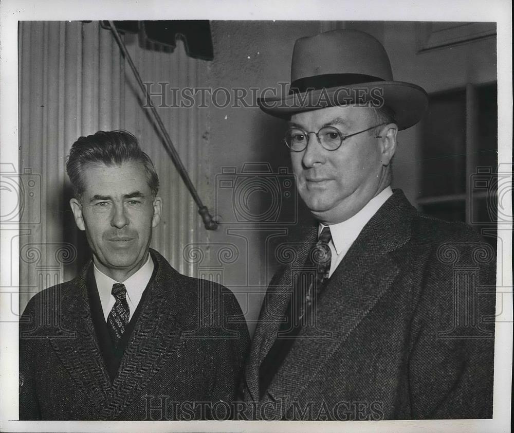 1941 Press Photo Vice President Henry Wallace with OPM&#39;s Donald Nelson - Historic Images