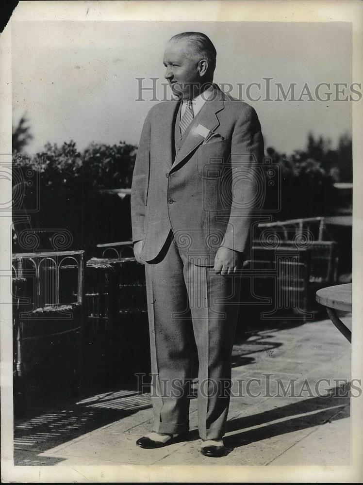 1934 Press Photo Daniel Ferris Secretary & Treasurer pf Amateur Athletic Union - Historic Images