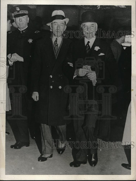 1931 Press Photo Mayor James Walker & Mayor Angelo Rossi of San Francisco - Historic Images
