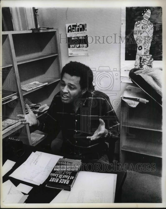 1968 Press Photo James Henry Rollins, 26, irate citizen - Historic Images